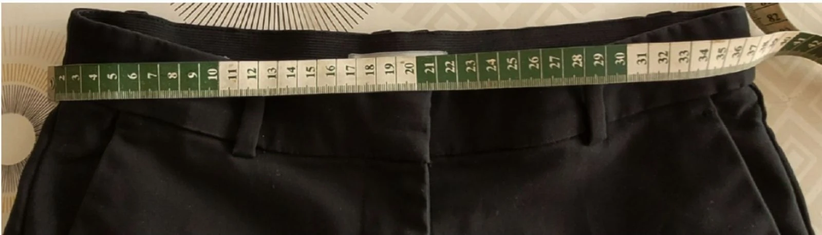 H&M Calça Preta TM/TFr38-Preta-Corte Justo e Cintura Elástica em BE – photo 8